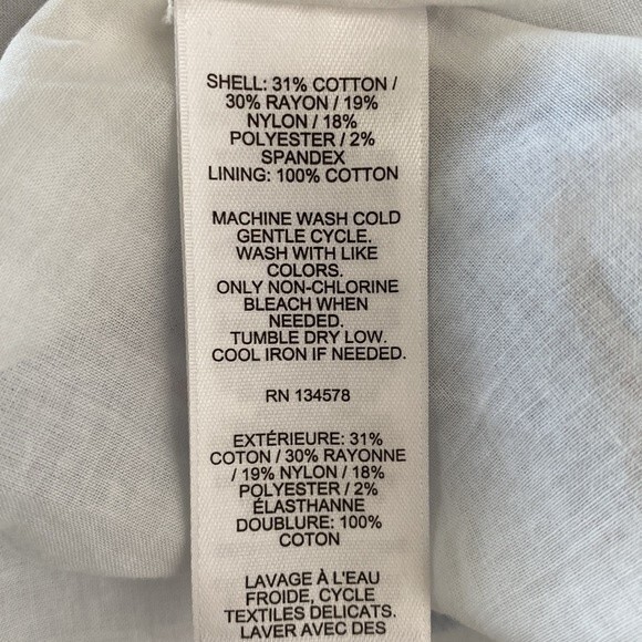 Vineyard Vines Nicholls Stripe Seersucker Tie-Waist Dress Cap Sleeve Bimini Blue - Picture 12 of 16